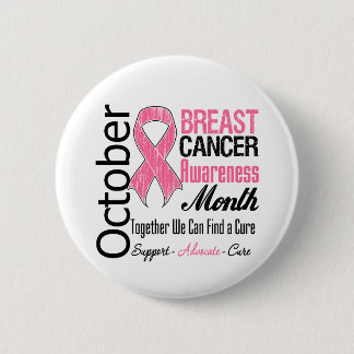 Chapa Redonda De 5 Cm Octubre - Mes de Conciencia sobre el Cáncer de Mam