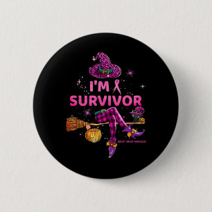 Chapa Redonda De 5 Cm Octubre Soy Superviviente Usamos Rosa Cáncer de Ma