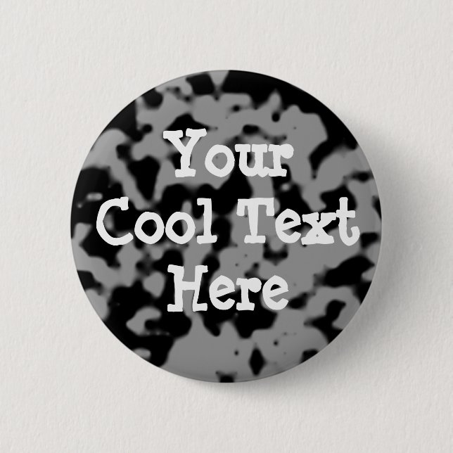 Chapa Redonda De 5 Cm Ocultar vaca - Plantilla (Anverso)