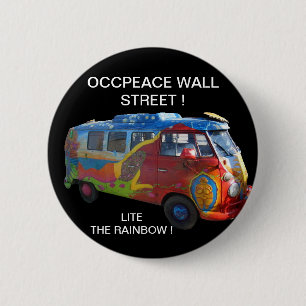 CHAPA REDONDA DE 5 CM ¡OCUPA WALL STREET! ILUMINA EL ARCOÍRIS