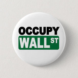 Chapa Redonda De 5 Cm Ocupe Wall Street