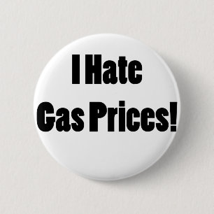 Chapa Redonda De 5 Cm ¡Odio precios de la gasolina!