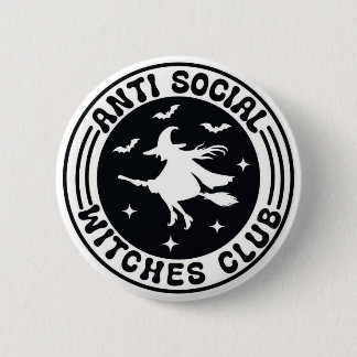 Chapa Redonda De 5 Cm Official Anti-Social Witches Club Badge