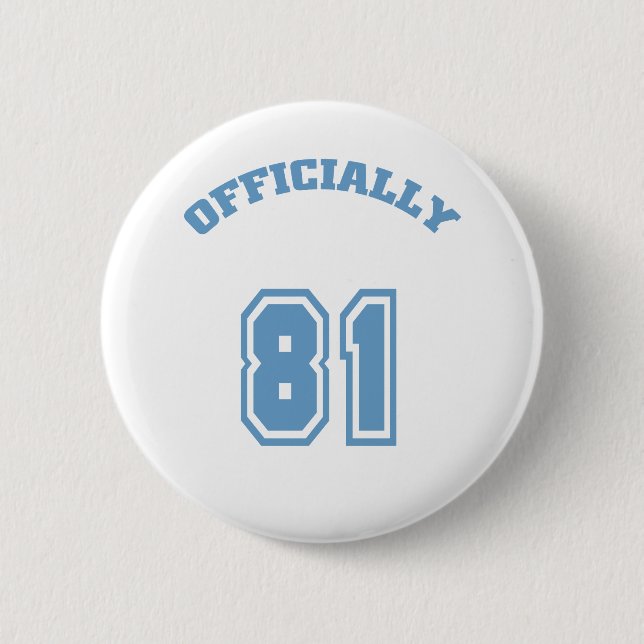 Chapa Redonda De 5 Cm Oficial 81 (Anverso)