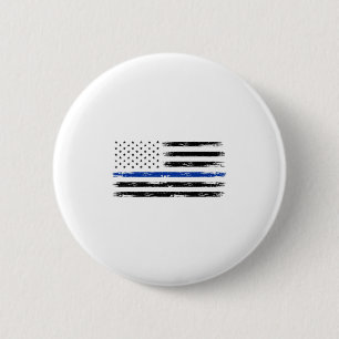 Chapa Redonda De 5 Cm Oficial De Policía Ee.Uu. Bandera Estadounidense L