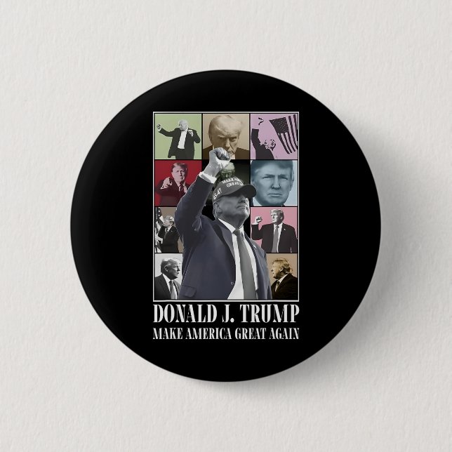 Chapa Redonda De 5 Cm Oficial - Donald Trump Eras (Anverso)