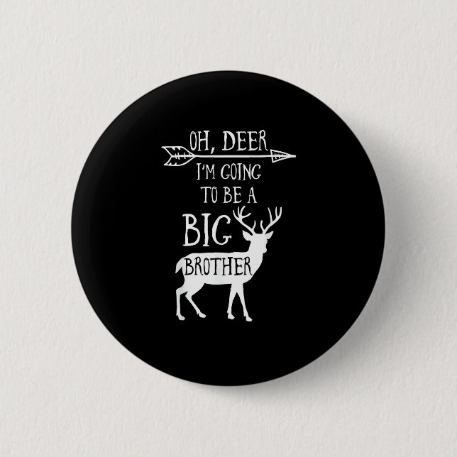 Chapa Redonda De 5 Cm Oh Deer Going To Big Brother Christmas Announcemen (Anverso)