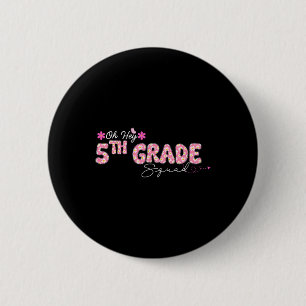 Chapa Redonda De 5 Cm Oh Hola Diseño De Vuelta Al Colegio De 5º Grado Pa