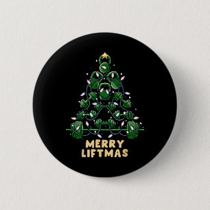 Chapa Redonda De 5 Cm Oh Liftmas Tree Kettlebell Gym Navidades feos