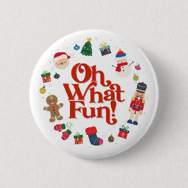 Chapa Redonda De 5 Cm Oh Qué Navidades Divertidos Cumpleaños