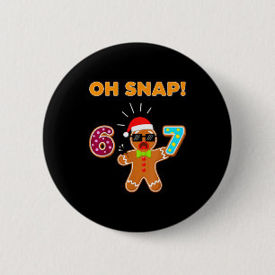 Chapa Redonda De 5 Cm Oh Snap 67 Seis Siete Meme Hombre De Jengibre Dive