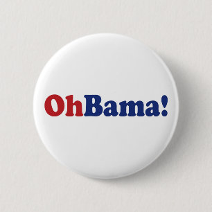 Chapa Redonda De 5 Cm ¡Ohbama!