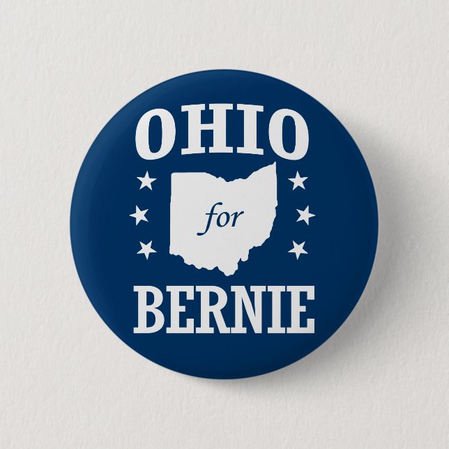 CHAPA REDONDA DE 5 CM OHIO FOR BERNIE SANDERS (Anverso)