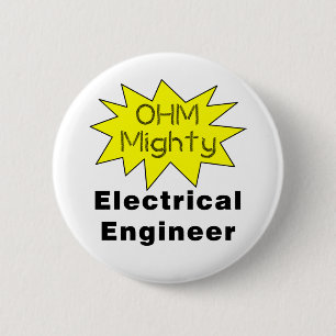 Chapa Redonda De 5 Cm Ohm Poderoso Ingeniero Eléctrico