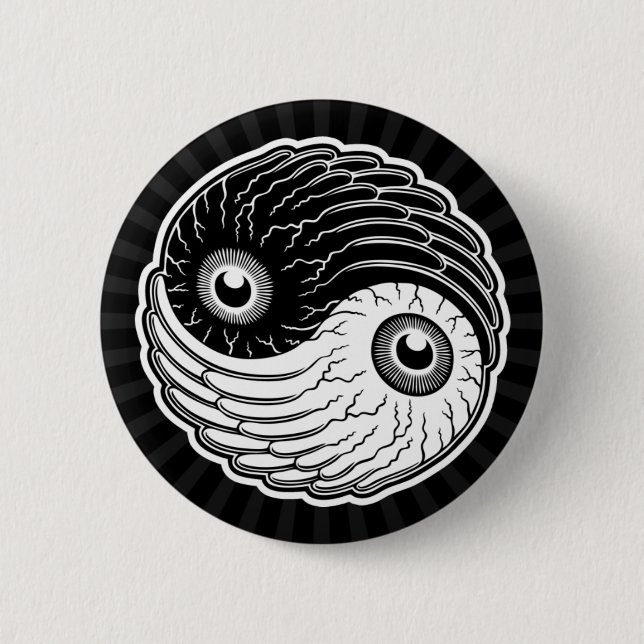 Chapa Redonda De 5 Cm Ojo-Ching (Anverso)