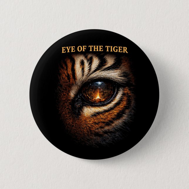 Chapa Redonda De 5 Cm Ojo del Tigre (Anverso)