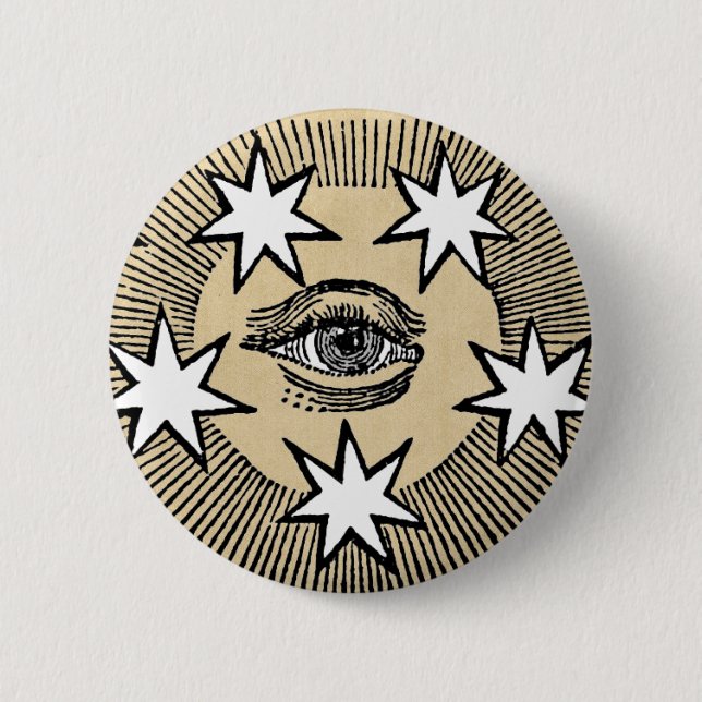 Chapa Redonda De 5 Cm Ojo omnipresente (Anverso)