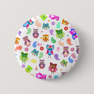 Chapa Redonda De 5 Cm Ojos arcoiris - luz