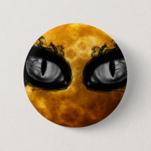 Chapa Redonda De 5 Cm Ojos de Halloween