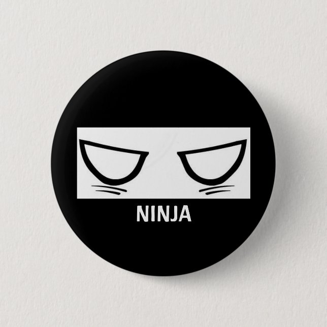 Chapa Redonda De 5 Cm ojos del ninja (Anverso)