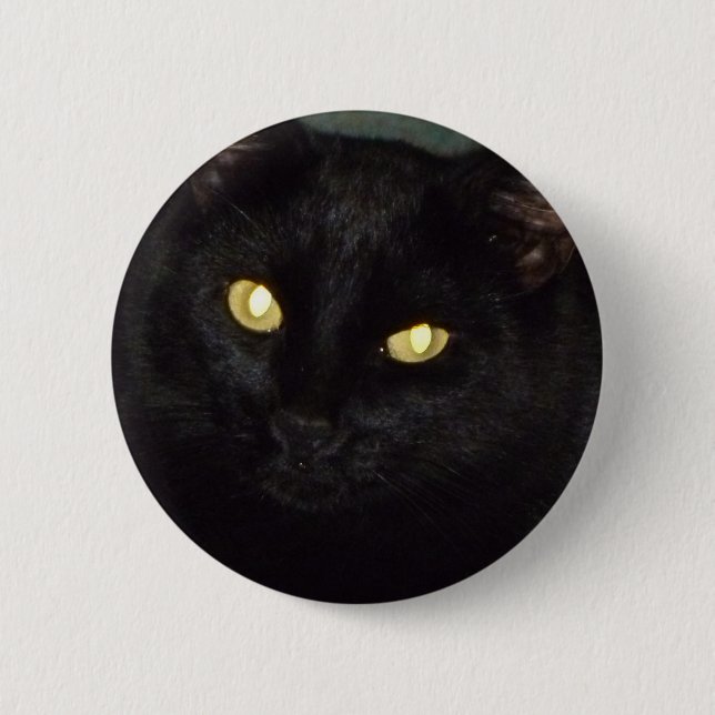 Chapa Redonda De 5 Cm Ojos dorados (Anverso)