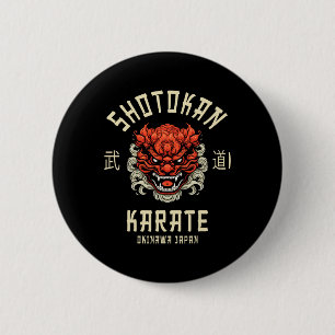 Chapa Redonda De 5 Cm Okinawa Japón Dojo Shotokan Karate