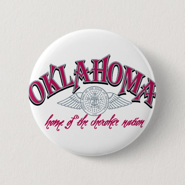 Chapa Redonda De 5 Cm Oklahoma (Anverso)