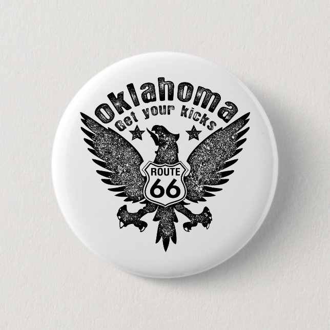 Chapa Redonda De 5 Cm Oklahoma (Anverso)