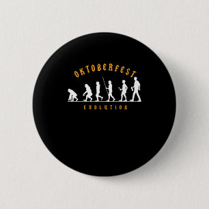 Chapa Redonda De 5 Cm Oktoberfest Evolution Beer Festival Pretzel Draft