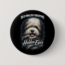 Chapa Redonda De 5 Cm Old English Sheepdog