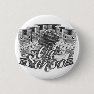 Chapa Redonda De 5 Cm Old School