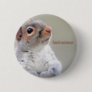 Chapa Redonda De 5 Cm Oliver Twist Squirrel