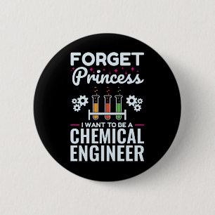 Chapa Redonda De 5 Cm Olvidar princesa quiero ser ingeniera química