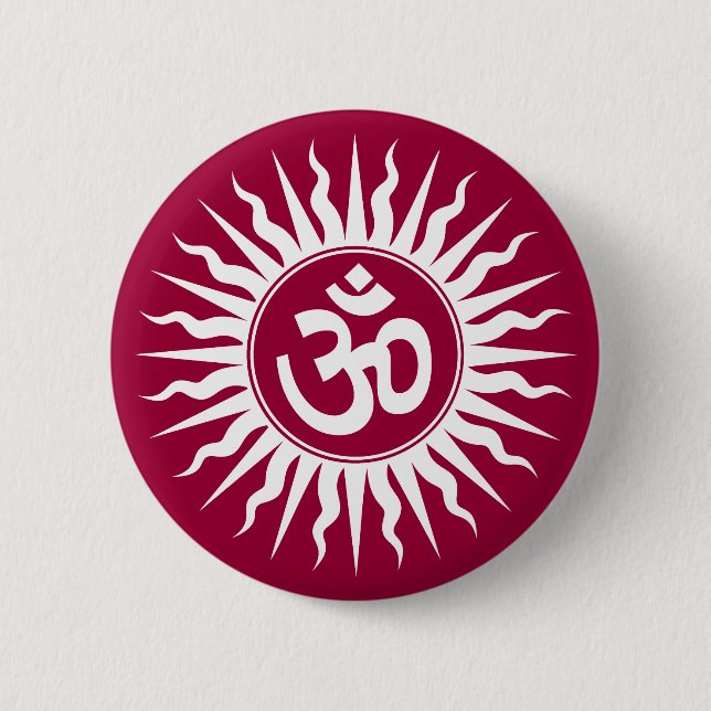 Chapa Redonda De 5 Cm OM espiritual (Anverso)