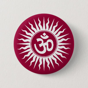 Chapa Redonda De 5 Cm OM espiritual