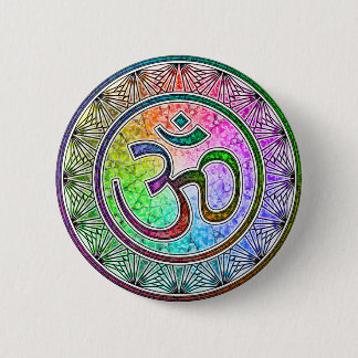 Chapa Redonda De 5 Cm OM-mandala