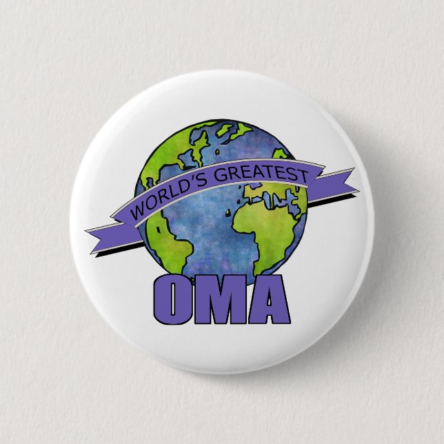 Chapa Redonda De 5 Cm Oma más grande del mundo (Anverso)