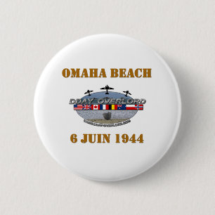 Chapa Redonda De 5 Cm Omaha Beach 1944