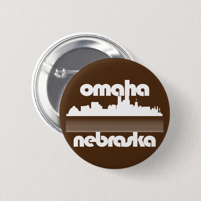 Chapa Redonda De 5 Cm Omaha Nebraska (Anverso y reverso)