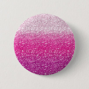 Chapa Redonda De 5 Cm Ombre rosado purpurinoso
