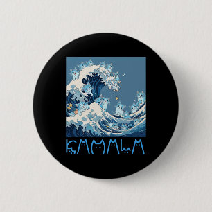 Chapa Redonda De 5 Cm Onda De Gatos Azules Kamala Harris - Graciosa Para