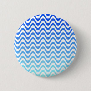 Chapa Redonda De 5 Cm Ondas azules degradadas