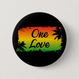 Chapa Redonda De 5 Cm One Love Reggae Music