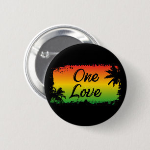 Chapa Redonda De 5 Cm One Love Reggae Music