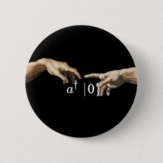 Chapa Redonda De 5 Cm Operador de creación, física micheangelo y arte
