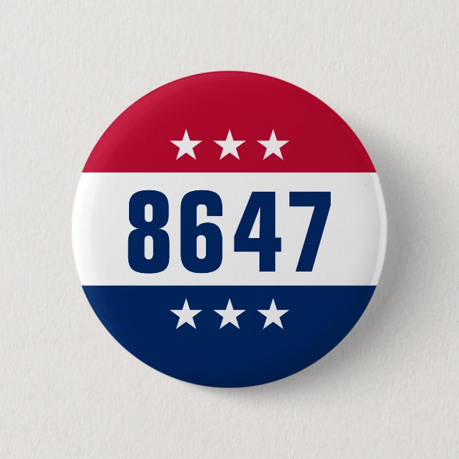 Chapa Redonda De 5 Cm Opinión política antiTrump (Anverso)