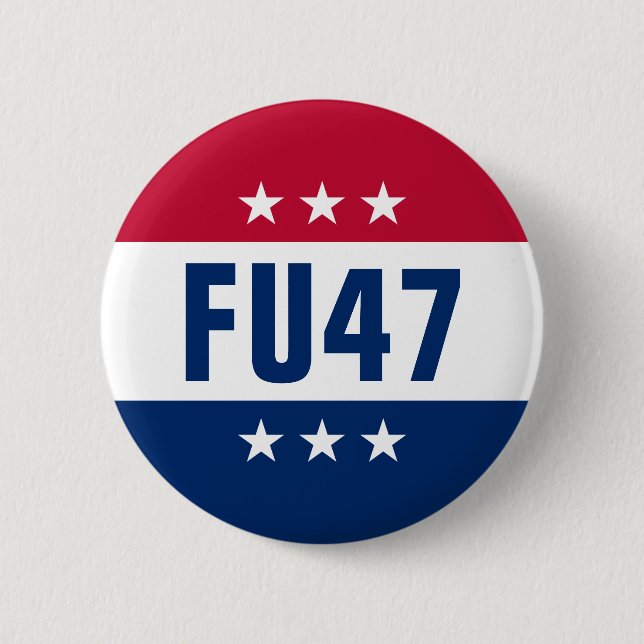 Chapa Redonda De 5 Cm Opinión política antiTrump (Anverso)