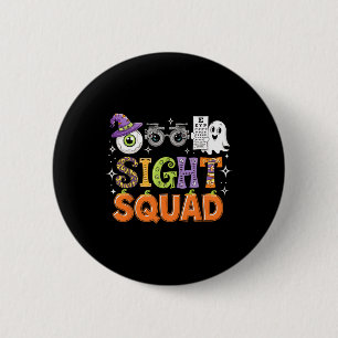 Chapa Redonda De 5 Cm Optometría de camiseta optometrista de Halloween