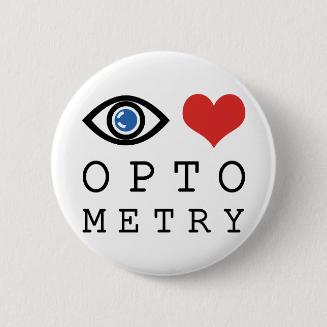 Chapa Redonda De 5 Cm Optometría Eye Love (Anverso)