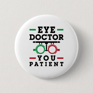 Chapa Redonda De 5 Cm Optometrist Optometry Médica ocular al paciente